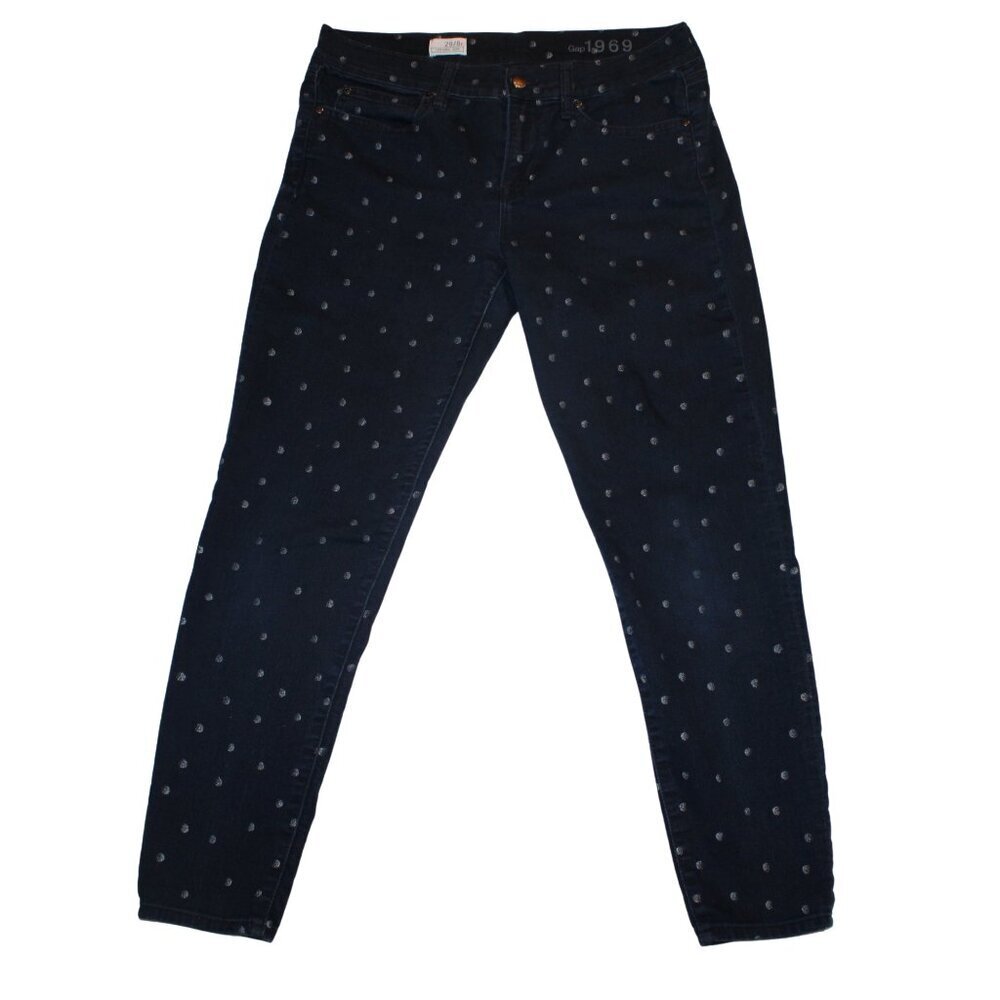 GAP‎ Women's Jeans Size 29 Mid-Rise Stretch Denim Slim Fit Blue Casual